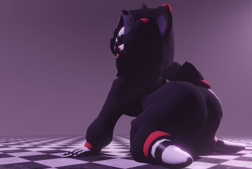 3d 3d_(artwork) ass ass_focus backboob big_ass big_breasts casual casual_nudity clothed female female_only five_nights_at_freddy's fredina's_nightclub huge_ass huge_breasts lefty_(fnaf) luxxynsfw marie_(cally3d) marionette_(fnaf) no_bra puppet_(fnaf) rule_63 solo teasing