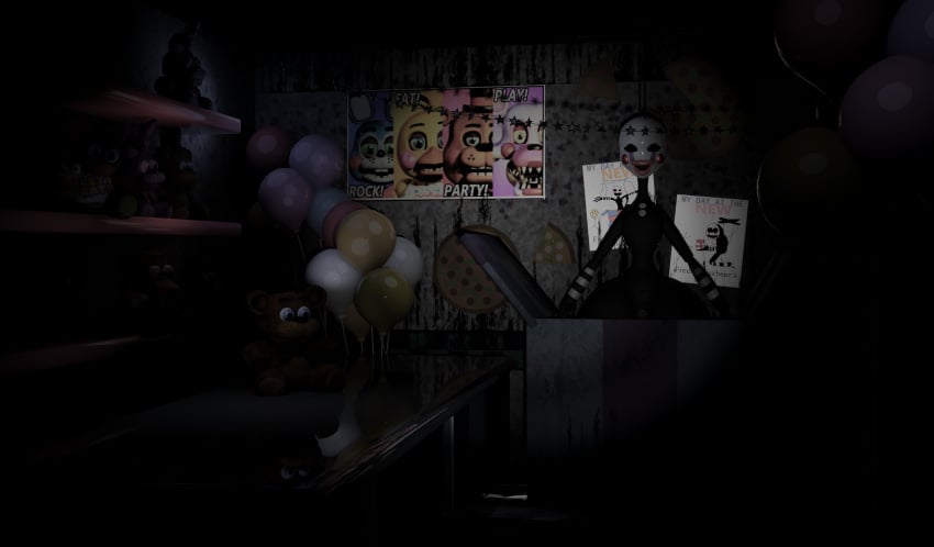 3d 3d_(artwork) ass_focus breastless casual casual_nudity classic_fnaf_2_marionette classic_fnaf_2_puppet female female_only five_nights_at_freddy's huge_ass luxxynsfw marionette_(fnaf) nude original_fnaf_2_marionette original_fnaf_2_puppet public public_nudity puppet_(fnaf) robot robot_girl teasing