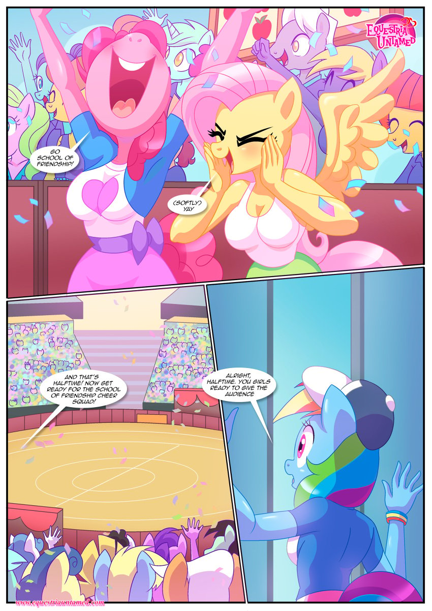 2020s 2024 bbmbbf comic equestria_untamed extra_cheer_practice_(comic) fluttershy_(mlp) friendship_is_magic furry hasbro lyra_heartstrings lyra_heartstrings_(mlp) mlp:fim mlp:g4 mlp_g4 mlpg4 my_little_pony my_little_pony:_friendship_is_magic my_little_pony_friendship_is_magic my_little_pony_generation_4 palcomix pinkie_pie_(mlp) rainbow_dash_(mlp)