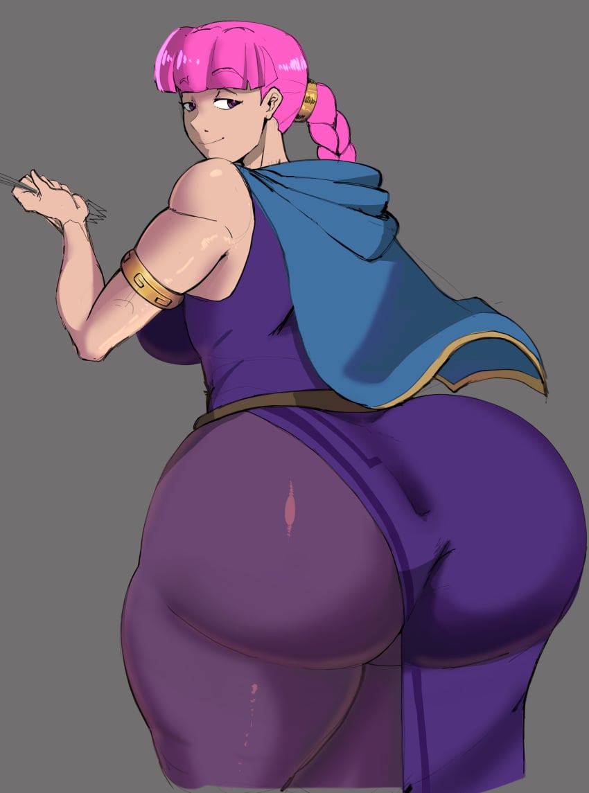 ass_focus big_ass clash_(series) clash_royale clothed evolution_archer_(clash_royale) huge_ass looking_at_viewer looking_back mrweedor simple_background tagme thick_ass thick_thighs