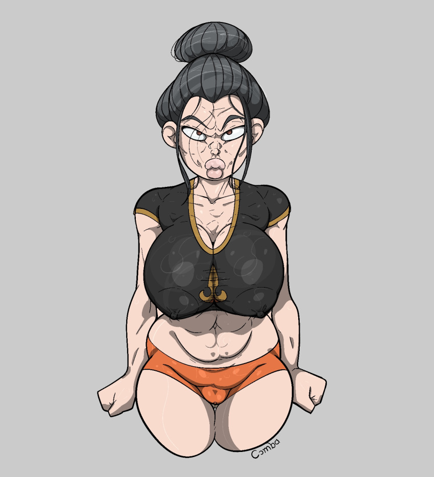 1girls alternate_breast_size avatar_legends avatar_the_last_airbender azula big_breasts busty comba edit female female_only fire_nation human slightly_chubby solo