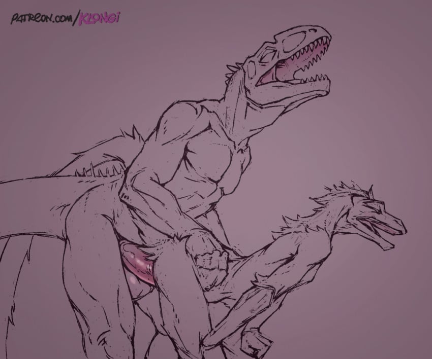 2d_animation anal anal_sex animated anthro anthro_on_anthro anthro_penetrated anthro_penetrating anthro_penetrating_anthro balls bent_over carcharodontosaurid dinosaur dromaeosaurid duo erection from_behind_position genitals klongi looking_pleasured male male/male male_penetrated male_penetrating male_penetrating_male mapusaurus muscular muscular_anthro muscular_male nude open_mouth penetration penis reptile scalie sex sharp_teeth size_difference slim_male smaller_penetrated snout stomach_bulge teeth text theropod thrusting url