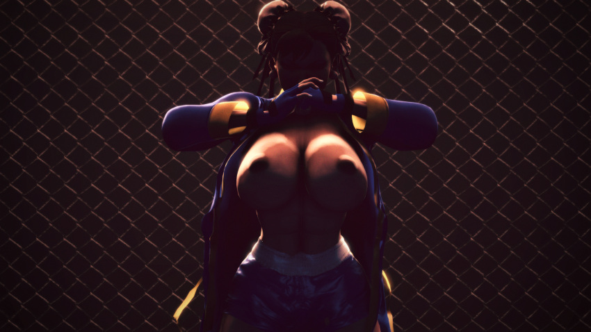 1girls 3d 3d_(artwork) big_breasts breasts chun-li griffanz huge_breasts large_breasts solo solo_focus street_fighter tagme topless topless_female