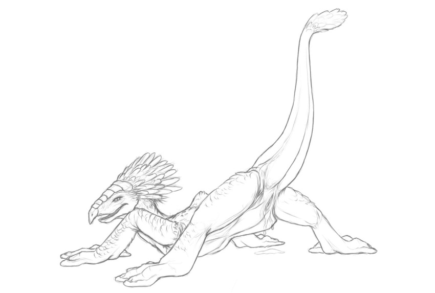 2015 artonis boga female feral lizard looking_at_viewer looking_back presenting pussy pussy_juice raised_tail reptile scalie sketch solo star_wars