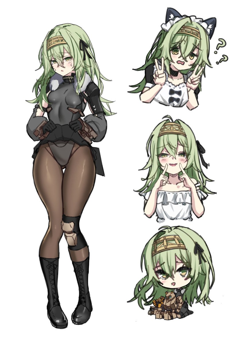 female goddess_of_victory:_nikke green_hair kilo_(nikke) tagme tight_clothing