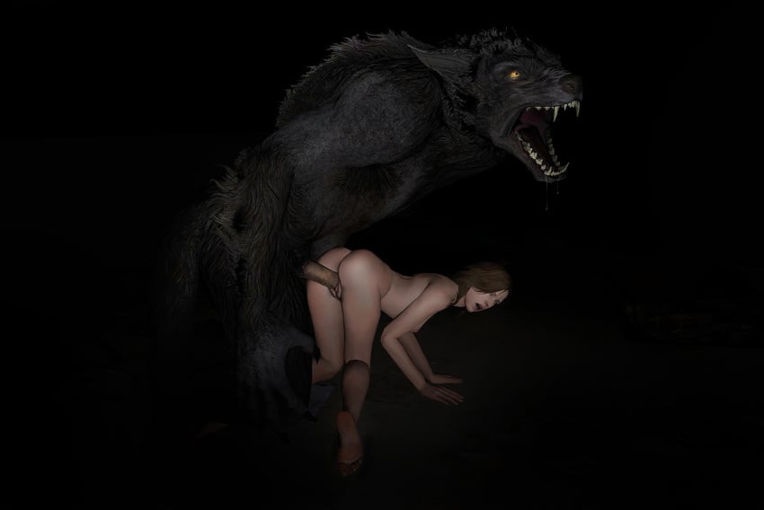 3d anthro areola asilios breasts canine duo erect_nipples erection female forced fur furry human male mammal nipples nude penetration penis pussy rape sex straight vaginal_penetration were werewolf