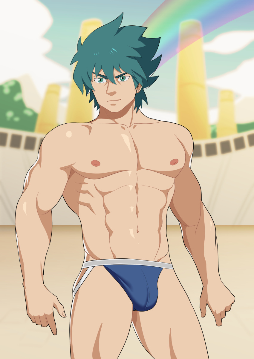 bara bulge jockstrap johan_anderson male male_nipples male_only muscular_male nipples underwear yu-gi-oh! yu-gi-oh!_gx zhadoiz