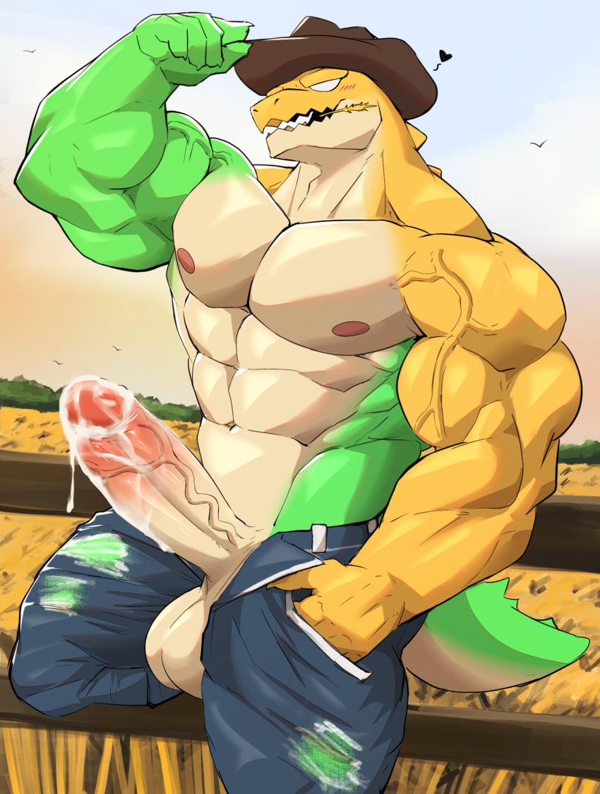 1boy 2024 abs alligator alligatorid anatake anthro anthro_focus anthro_only anthro_solo bara barazoku beefy biceps big_balls big_cock big_penis big_testicles blush blush_lines blushing_at_viewer cowboy cowboy_hat crocodile crocodilian crocodylid cum cum_drip cum_leak cum_leaking cum_on_penis cumshot detailed_background digital_drawing_(artwork) digital_media_(artwork) erect erect_penis erection flexing flexing_arm flexing_bicep gay gummigoo_(the_amazing_digital_circus) gummy_(food) hat headgear headwear huge_balls huge_testicles hyper hyper_cock hyper_penis leaking_cum living_candy living_food male male_anthro male_focus male_only massive_cock massive_penis muscles muscular_anthro muscular_arms muscular_male navel nipples open_pants pants pants_open partially_clothed partially_clothed_male patreon_username pecs pectorals penis penis_out precum precum_drip precum_on_penis precum_string reptile reptile_humanoid smile smiley_face solo solo_anthro solo_focus solo_in_panel solo_male tail the_amazing_digital_circus vein veins veiny veiny_arms veiny_penis