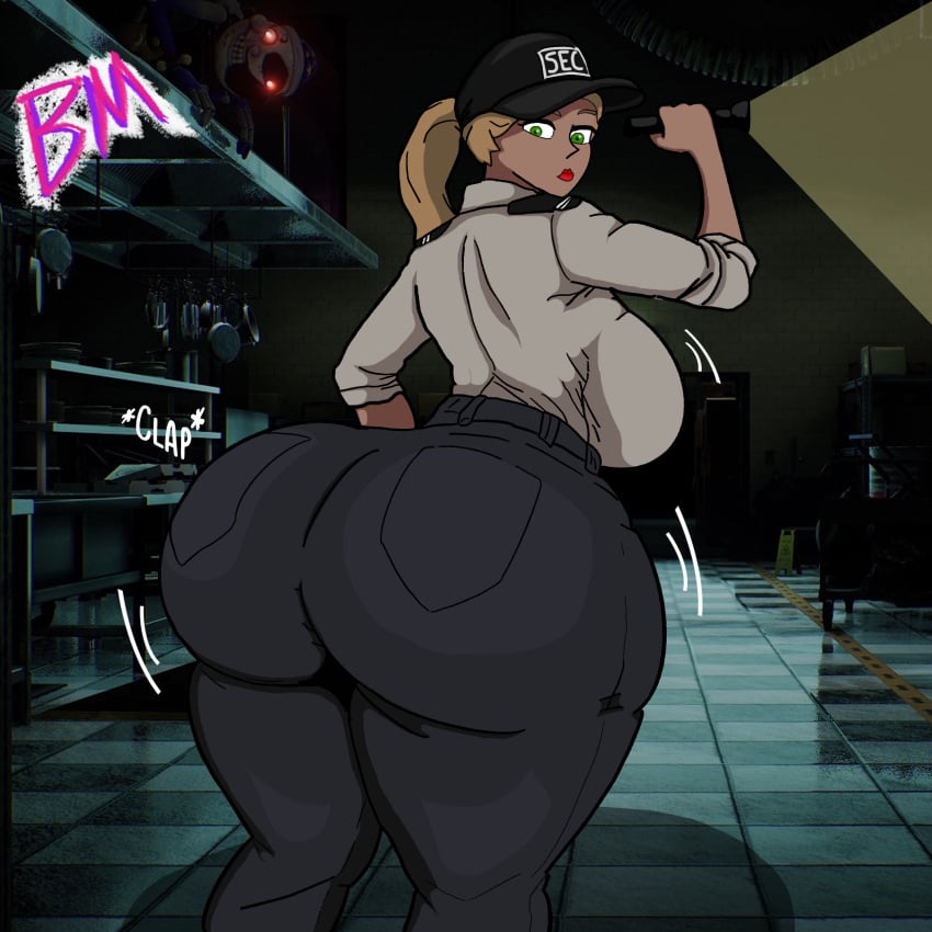 ass ass_expansion ass_focus big_ass booberries_morphs breast_expansion female five_nights_at_freddy's five_nights_at_freddy's:_security_breach fnaf hourglass_expansion plump tight_clothing vanessa_(fnaf)