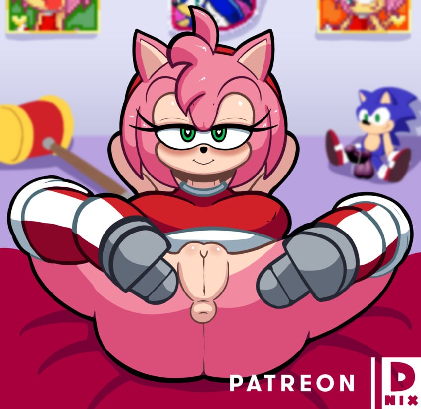 alternate_version_available amy_rose anthro anus ass d-nix female furry hedgehog sega sonic_(series) tagme