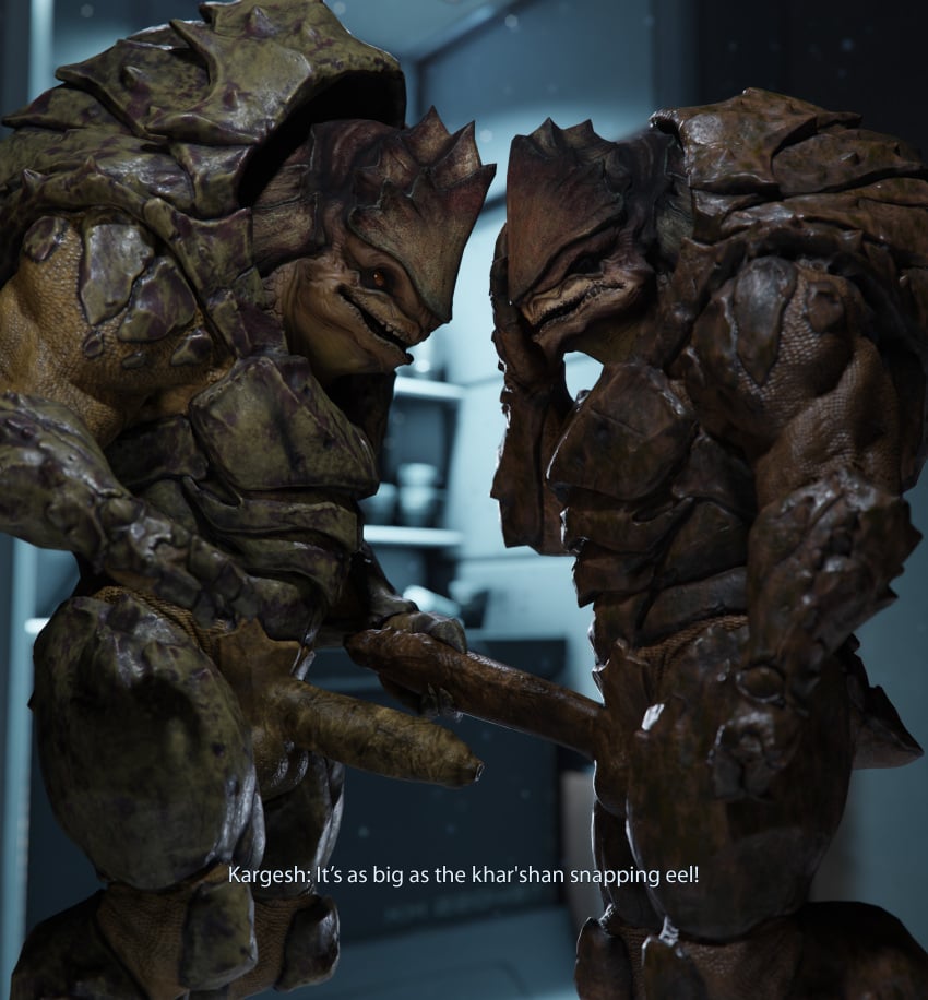 3d 3d_(artwork) 4_balls absurd_res alien balls bioware closed_eyes comparing comparing_penis dialogue digital_media_(artwork) duo electronic_arts english_text erection facepalm foreskin gay genitals handjob hi_res humanoid_genitalia humanoid_penis inside intraspecies krogan long_penis looking_at_genitalia looking_at_penis male male/male male_only mass_effect multi_balls multi_genitalia nude open_mouth penile penis penis_grab rooking sex standing text unretracted_foreskin