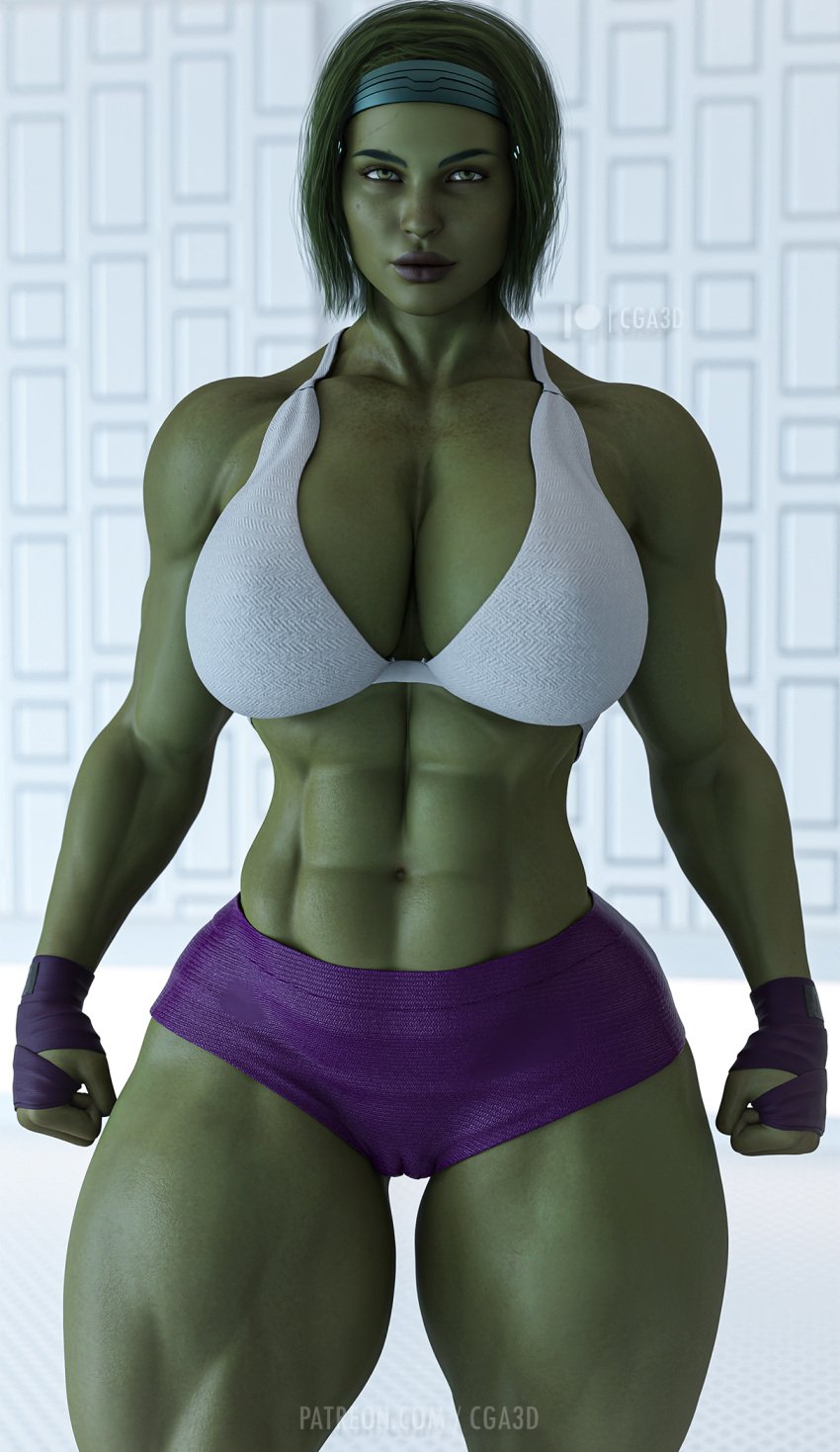 1girls 3d abs ass big_ass big_breasts bo-katan_kryze breasts cga3d cosplay crossover crossover_cosplay curvy curvy_female erotichris female female_only fusion fusion_character green_eyes green_hair green_lipstick green_skin hi_res hulk_(series) katee_sackhoff large_breasts long_hair looking_at_viewer lucasfilm marvel midriff muscular muscular_female onesie patreon_username pixiv_username she-hulk she-hulk_(cosplay) solo star_wars straight_hair the_mandalorian thick_thighs twitter_username voluptuous voluptuous_female wide_hips