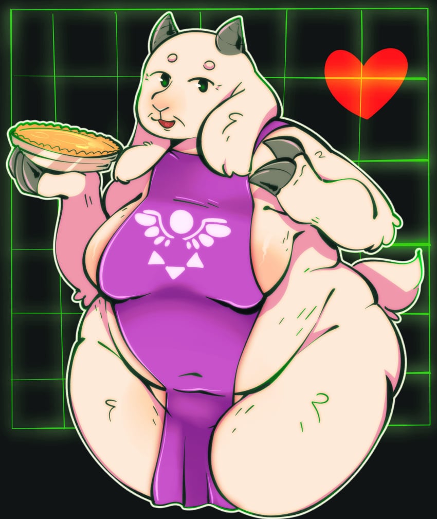 big_breasts breasts chubby female furry huge_breasts milf salamikii thick_thighs toriel undertale underwear wide_hips