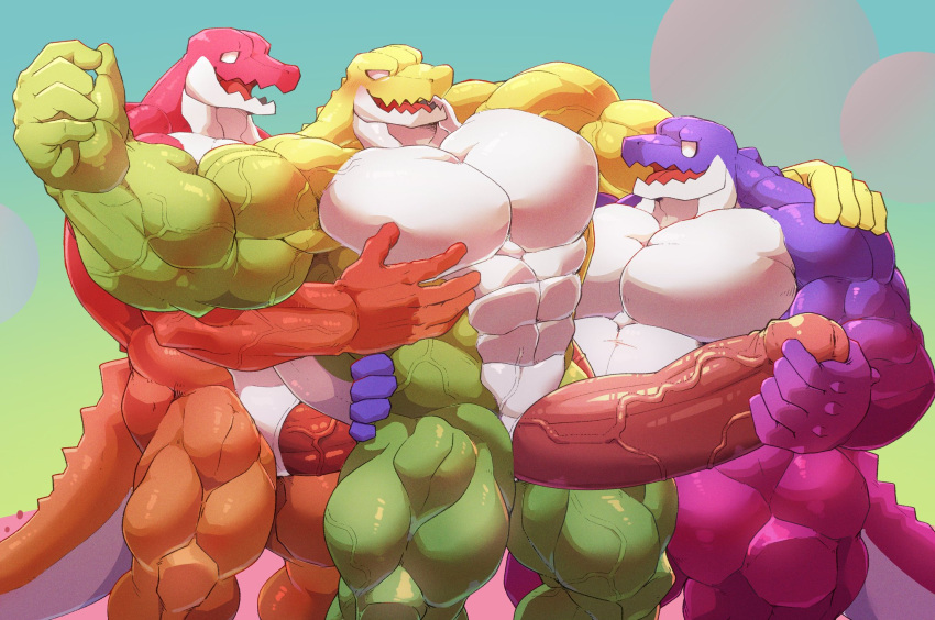 2024 3boys 3males abs anthro anthro_focus anthro_only beefy big_muscles buff chad_(the_amazing_digital_circus) cock completely_nude completely_nude_male crocodile crocodilian crocodylid detailed_background digital_drawing_(artwork) digital_media_(artwork) erect_penis erection genital_slit glans glitch_productions grabbing_penis gummigoo_(the_amazing_digital_circus) gummy_(food) gummy_creature holding_penis huge_cock huge_cock humanoid_genitalia humanoid_penis hyper_genitalia hyper_penis large_penis living_candy living_food long_tail male male/male/male male_anthro male_focus male_only max_(the_amazing_digital_circus) muscle muscles muscular muscular_anthro muscular_legs muscular_male nude nude_male pecs pectorals penile penis penis_focus penis_grab penis_out reptile reptile_humanoid sharkinn size_difference slit smile smiley_face smiling tail the_amazing_digital_circus thick_penis threesome trio trio_focus trio_in_panel vein veiny veiny_muscles veiny_penis