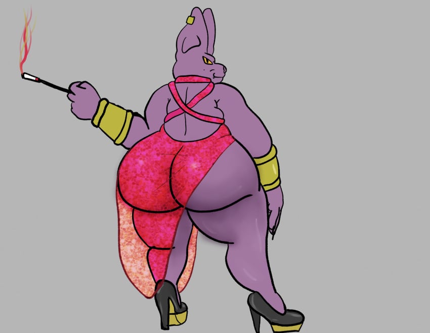 2024 ass ass big_ass big_butt bubble_ass bubble_butt champa crossdressing dragon_ball dragon_ball_super dress gay god_of_destruction high_resolution highres huge_ass huge_butt huge_thighs long_ears looking_at_viewer looking_back plump_butt plump_thighs purple_body purple_skin red_dress smile smiling smiling_at_viewer thick_ass thick_hips thick_thighs weonraro123 wide_hips