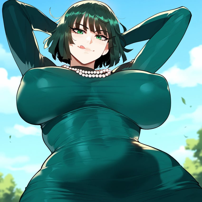 ai_generated assertive_female bikini blush breasts dominant_female feet female green_eyes green_hair huge_breasts juuicyai massive_ass massive_breasts off_model oversized_breasts sweat