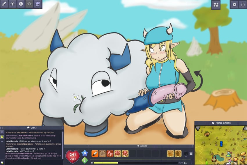 bestiality dofus horsecock imminent_sex imminent_zoophilia kneeling osamodas precum precum_drip wet_pussy zoophilia