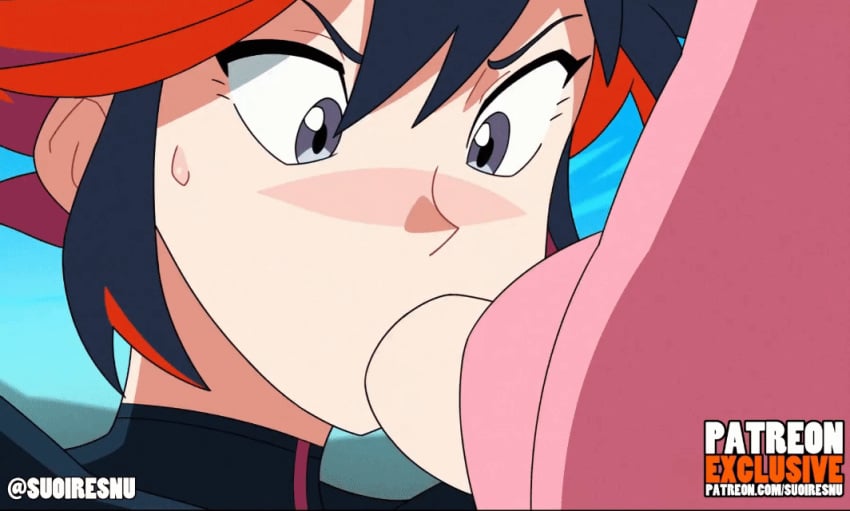 1futa 1girls @_@ anal anal_sex angry angry_face animated armor bj black_hair black_pupils blowjob blue_eyes blush breasts clothed_sex clothing curvy curvy_female face_fucking female futa_on_female futanari irrumatio kill_la_kill loop matoi_ryuuko oral oral_sex pale_skin patreon patreon_username red_hair scissor_blade scissor_blade_(kill_la_kill) senketsu shocked sisters suoiresnu surprised sweat sweating tag two_tone_hair