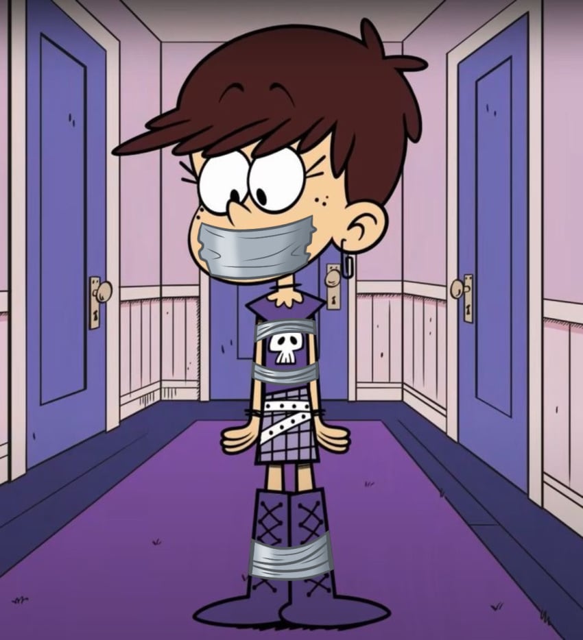 bondage je20 luna_loud nickelodeon tape tape_gag the_loud_house tomboy