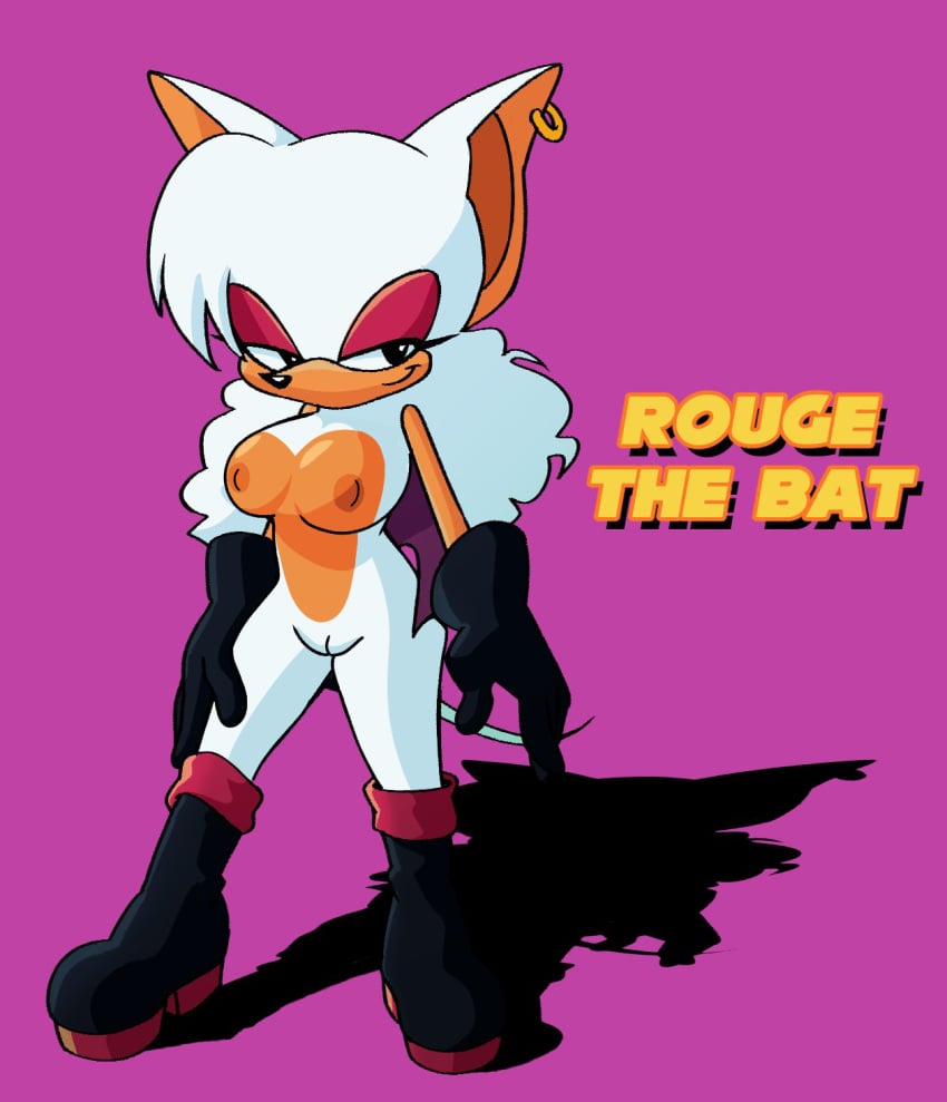 alternate_hairstyle bat bat_girl bat_wings big_ass big_breasts big_butt boots classic_rouge_the_bat classic_sonic_(universe) curly_hair earring edit edited gloves hips kolsan nude nude_edit nude_female red_eyeshadow rouge_the_bat sonic_(series) sonic_the_hedgehog_(series)