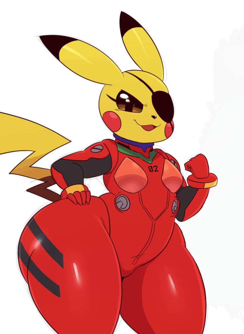 big_ass child_bearing_hips game_freak neon_genesis_evangelion nintendo pikachu plugsuit pokémon_(species) pokemon pokemon_(species) rodent rubber_suit skin_tight sssonic2 thick_ass thick_thighs videogames wide_hips