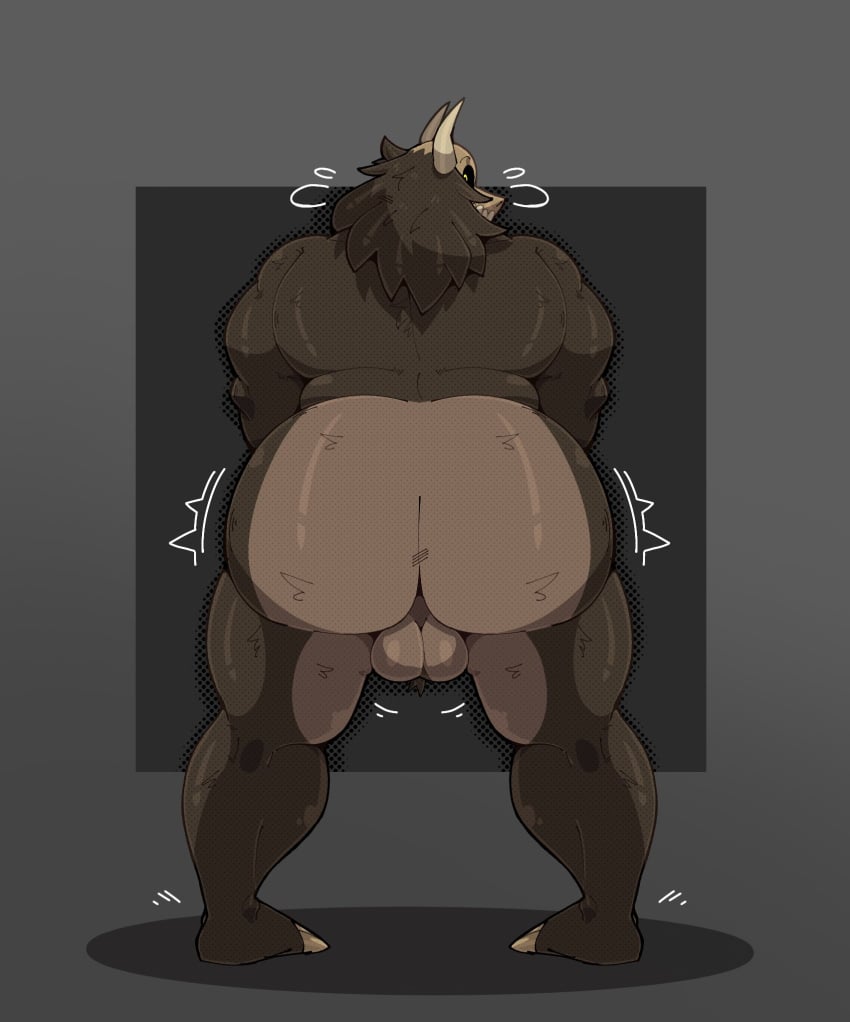 1boy ass ass_focus ball_hair balls ballsack bhm big_ass bubble_ass bubble_butt chubby chubby_male dilf disney facial_hair fat_ass fatez078 gay glistening glistening_balls glistening_body glistening_fur gray_background gray_fur horns looking_at_viewer looking_surprised male male_only neck_fur obese obese_male overweight overweight_male papa_titan_(the_owl_house) shake_lines skull skull_head solo solo_focus solo_male sweat_lines tagme the_owl_house thick_thighs thighs two_tone_body two_tone_fur