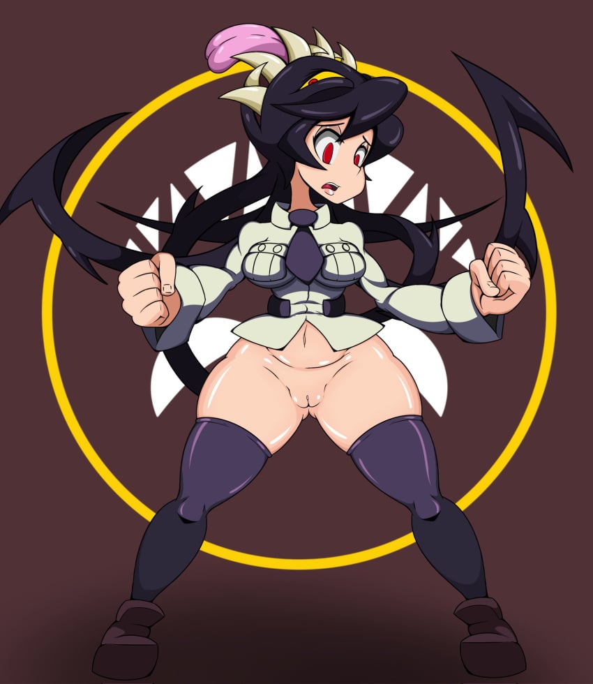 big_ass big_breasts big_thighs chubby edit filia_(skullgirls) leo_el_random skullgirls