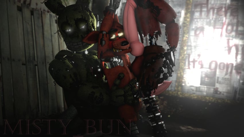 2022 3d 3d_model animal_genitalia animal_penis canid canine canine_penis canis detailed_background erect_penis erection five_nights_at_freddy's five_nights_at_freddy's_2 five_nights_at_freddy's_3 fox fox_humanoid foxy_(fnaf) knot lagomorph lagomorph_humanoid leporid leporid_humanoid male male/male/male male_anthro male_focus male_only misty_bun rabbit rabbit_humanoid scottgames springtrap springtrap_(fnaf) threesome trio trio_focus trio_in_panel watermark withered_foxy withered_foxy_(fnaf)