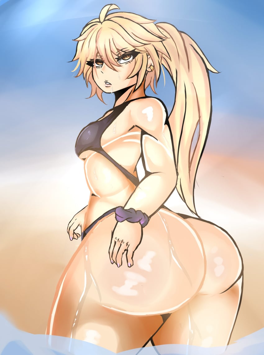 1boy 1femboy aether_(genshin_impact) ass big_ass big_thighs fat_ass femboy femboy_only genshin_impact girly girly_boy huge_ass huge_thighs large_ass large_thighs male male_only massive_ass massive_thighs sea thick_thighs thighs trap wide_hips wide_thighs yamikuror