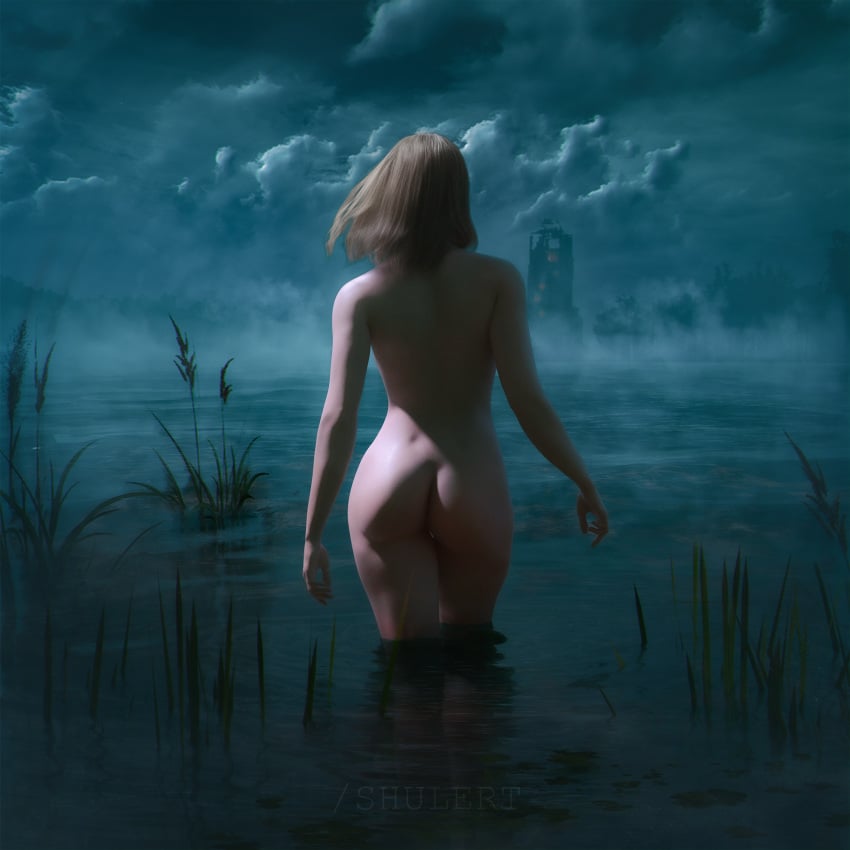 1girls 3d ass blonde_hair casual erotic-3d-art female human keira_metz nude nude_female nudist pale_skin shulert soft the_witcher_(series) the_witcher_3:_wild_hunt white_hair