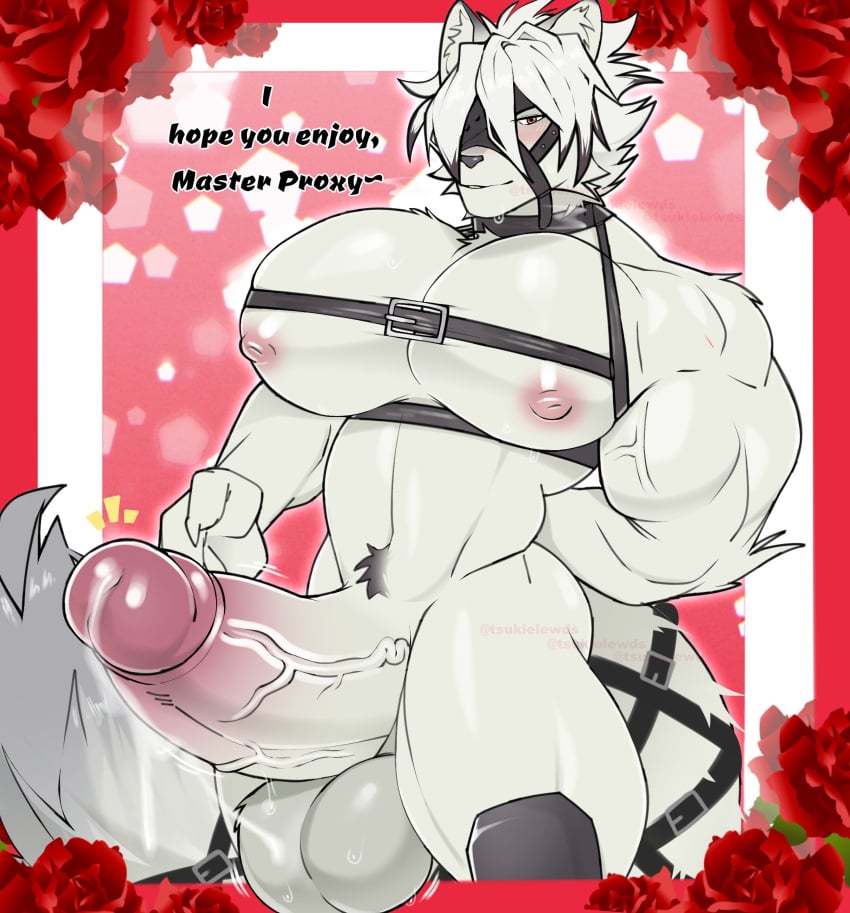 1boy big_penis furry huge_cock male_only penis tagme thick_thighs tsukielewds von_lycaon wide_hips zenless_zone_zero