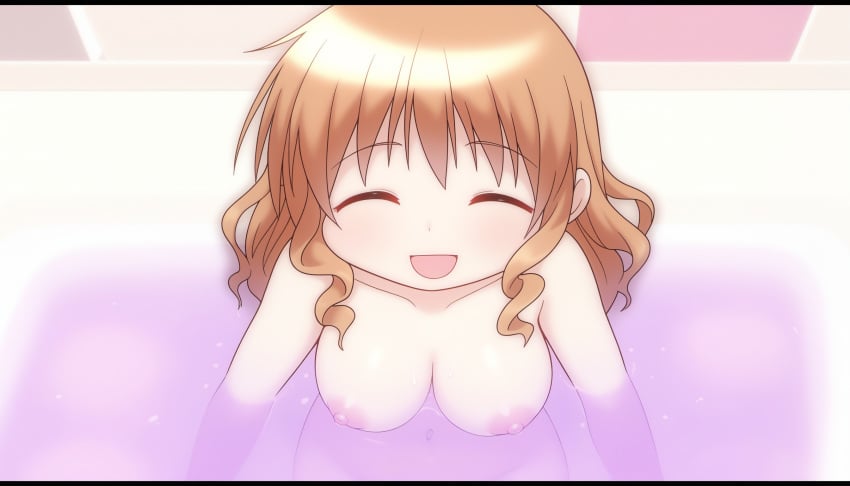 ai_assisted ai_generated bath big_breasts breasts happy hidamari_sketch hiro_(hidamari_sketch) nude_filter teen teen_girl teenage_girl teenager