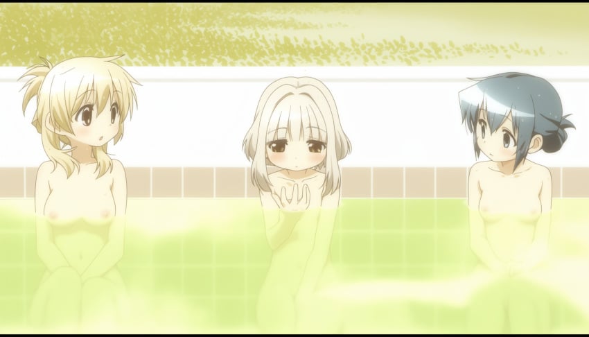 ai_assisted ai_generated bath big_breasts breasts girls_only hidamari_sketch miyako_(hidamari_sketch) multiple_girls nori_(hidamari_sketch) nude_filter teen teen_girl teenage_girl teenager