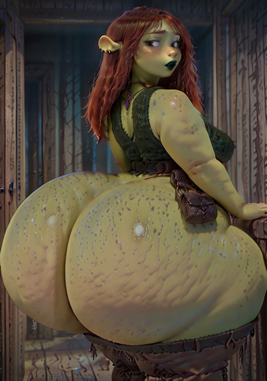 ai_generated big_ass bubble_ass bubble_butt colossal_ass felicia_(shrek) gigantic_ass huge_ass huge_thighs thick_thighs thigh_high_boots venus_body voluptuous