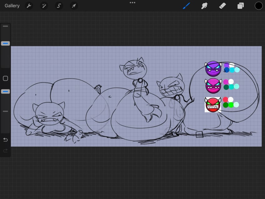 3boys beelzebutt_(mr_otter_breath) breathotter demon devil easy_demon geometry_dash hard_demon huge_ass huge_butt hyper hyper_ass hyper_butt male male_only medium_demon wip work_in_progress