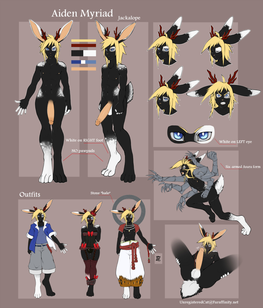 aiden_myriad antlers anus asura autofellatio balls crossdressing fellatio girly horn huge_cock humanoid_penis jackalope lagomorph male mammal masturbation model_sheet oral penis rabbit unregisteredcat