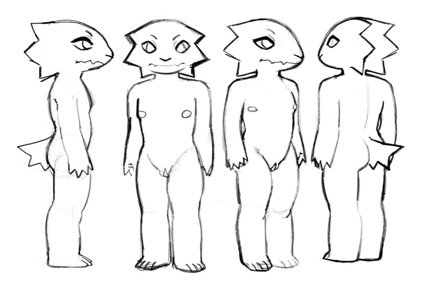 2024 andromorph anthro ass big_clitoris clitoris cuntboy digital_media_(artwork) front_view furward_thinker genitals hi_res intersex kobold lizard looking_at_viewer model_sheet nipples nude pussy reptile scalie short_tail side_view simple_background solo standing tagme tail three-quarter_view toony turn_around