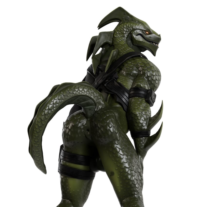 alpha_channel anthro anus ass balls dragon epic_games fortnite genitals green_body green_scales grinning_at_viewer hand_on_legs hi_res hybrid_(fortnite) junatah lizard looking_back male male_only mythological_creature mythological_scalie mythology penis presenting presenting_anus presenting_hindquarters raised_tail reptile scales scalie solo solo_focus solo_male standing tail