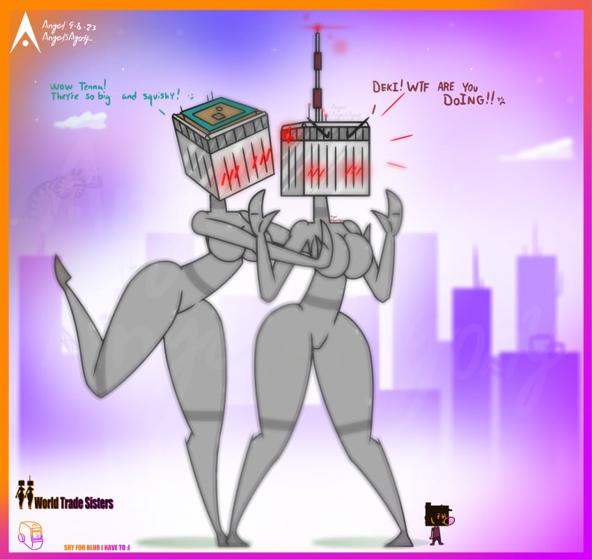 9/11 agonywelds angelsagony anthro ass breasts building buildings controversial controversy deki female never_forget offensive smaller_male taller_girl tenna thick_ass thick_thighs thighs twin_towers wide_hips worldtradesisters