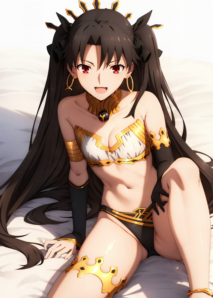 1girls ai_generated fate/grand_order fate_(series) female female_only ishtar_(fate) skimpy_clothes solo twintails twintails_(hairstyle) white_background