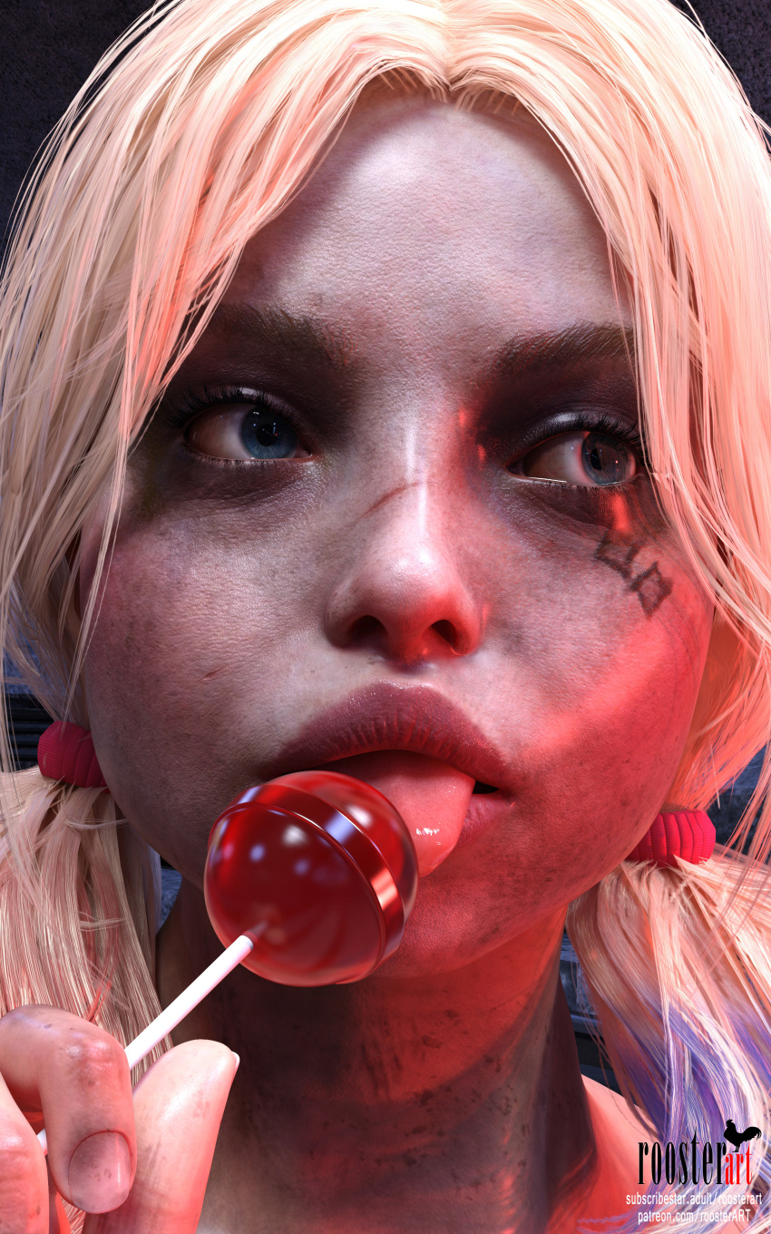 10:16 1girls 3d 3d_(artwork) 4k blonde_hair blue_eyes dc dc_comics dirty dirty_face dirty_skin face_tattoo female female_focus harley_quinn licking licking_lollipop lips lollipop multicolored_hair open_eyes patreon patreon_username ponytails roosterart solo solo_focus subscribestar subscribestar_username suicide_squad:_kill_the_justice_league tongue tongue_out twintails video_game video_game_character video_game_franchise villainess