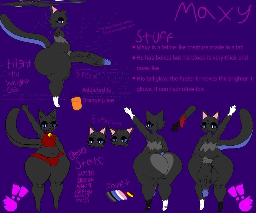 6:5 absurd_res anthro ass balls belly big_balls big_butt big_penis blood blue_eyes bodily_fluids bulge chronicmeowmeow clothed clothing digital_media_(artwork) english_text fur genitals grey_body grey_fur hi_res huge_butt huge_cock hyper hyper_butt hyper_genitalia hyper_penis male mammal maxy_(chronicmeowmeow) model_sheet nude overweight penis pubes simple_background small_but_hung solo tail text thick_thighs