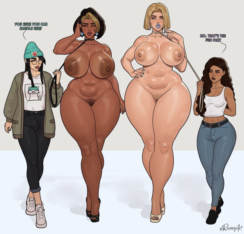 2d 2d_(artwork) 2d_artwork 2futas 2girls age_difference big_breasts clothed clothed_female clothing collared crossover dark-skinned_female dark_skin domina emma_frost emma_frost_(marvel_rivals) futanari heels huge_breasts killjoy_(valorant) large_breasts leashed light-skinned_female light_skin marvel marvel_comics marvel_rivals milf natalie_(rocner) natalie_morales nipples nude nude_female overwatch pubic_hair rocner rocner-verse size_difference smaller_female tagme tall tall_female taller_female taller_girl thick_thighs valorant video_game_character video_games voluptuous walking wide_hips