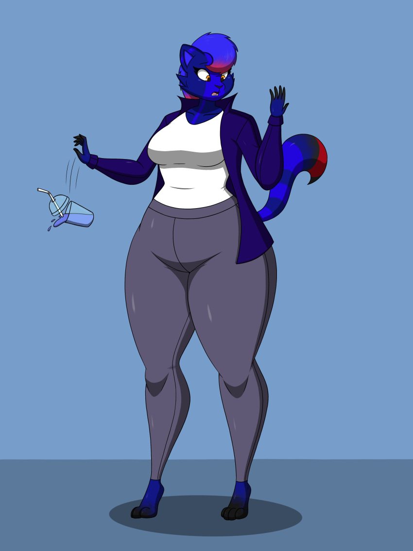 big_ass big_breasts blueberry_inflation breasts bubble_butt character_request female furry huge_ass inflation lj_caffie ljcaffie tagme thick_thighs wide_hips