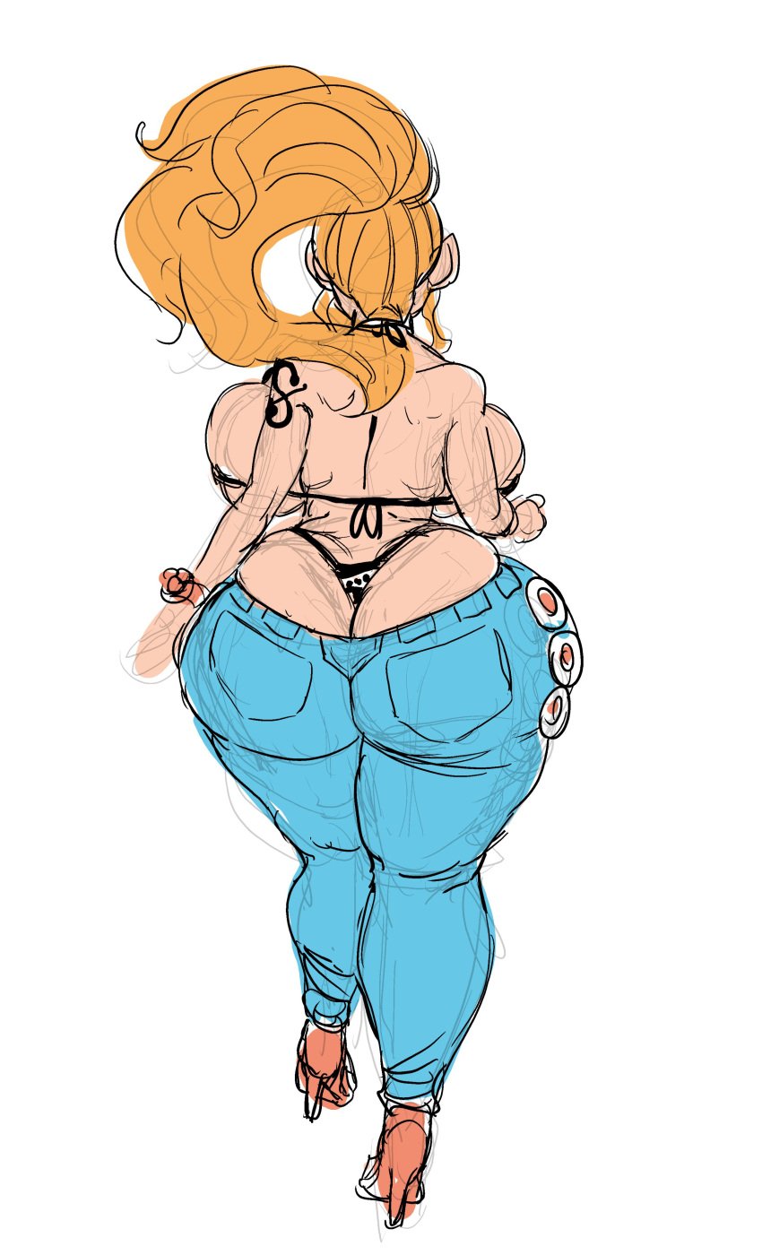 ass ass_cleavage backboob big_ass big_breasts big_butt bikini bottom_heavy breasts bubble_ass bubble_butt doodle dumptruck_ass fat_ass fat_butt female female_only goudadunn huge_ass huge_breasts huge_butt jeans large_ass large_breasts large_butt massive_ass massive_butt nami nami_(one_piece) one_piece orange_hair post-timeskip shounen_jump tagme thick_thighs thighs thong whale_tail wide_hips