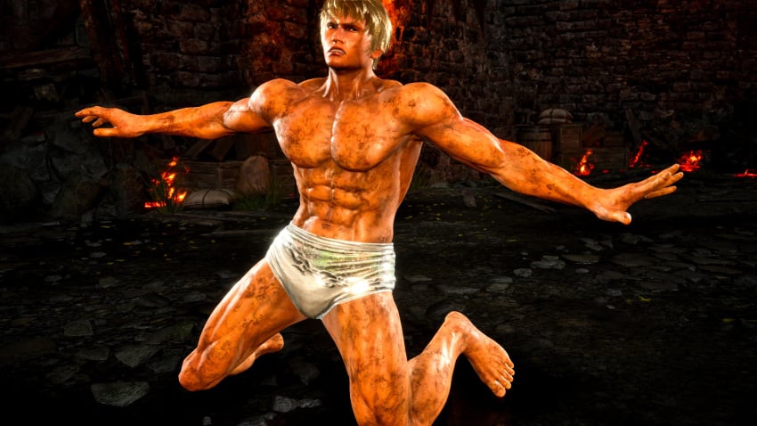 1boy arms_stretched bad_boy bandai_namco blonde_hair blue_eyes boxer british defeated defeated_male dirty embarrassed fighting_game grimy gritted_teeth gritting_teeth humbled humiliated humiliation humiliation_fetish kneeling kneeling_down kneeling_on_ground looking_at_viewer loser loser_submits male_bitch malesub masculine_male masculine_man muscles muscular muscular_male namco naughty no_visible_genitalia obedient obedient_bitch outdoors partially_naked partially_naked_male public_exposure public_humiliation reluctant reluctant_sub short_hair steve_fox struggling submissive_male surrender surrender_pose surrendering tekken tekken_8 this_is_your_life_now twink underwear underwear_only young_adult young_man