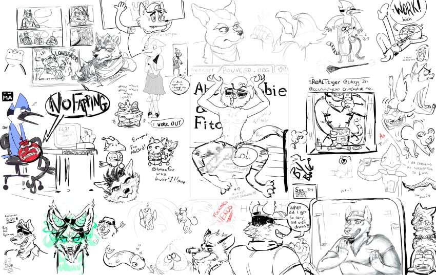 abercrombie_and_fitch andrew_oikonny anthro arrow ass avian bear benson bird boogz bow canine cartoon_network chair computer demon drawpile e621 eye_patch eyewear falco_lombardi fhtruar fish fox fox_mccloud fredryk_phox fur furry gun hat jame_faulken kendall leon_powalski male male_only mammal marine monochrome mordecai mr_morris nintendo partially_colored penis peppy_hare pigma_dengar pistol rake ranged_weapon regular_show revolver rigby slippy_toad star_fox text tony_the_tiger video_games weapon wolf wolf_o'donnell zarockthewolf zorrestrella