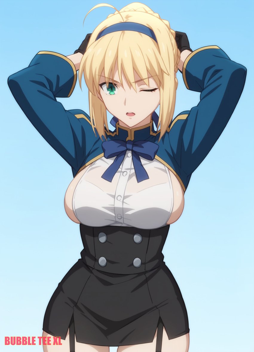 ai_assisted ai_generated anime anime_style artoria_pendragon fate fate/grand_order saber