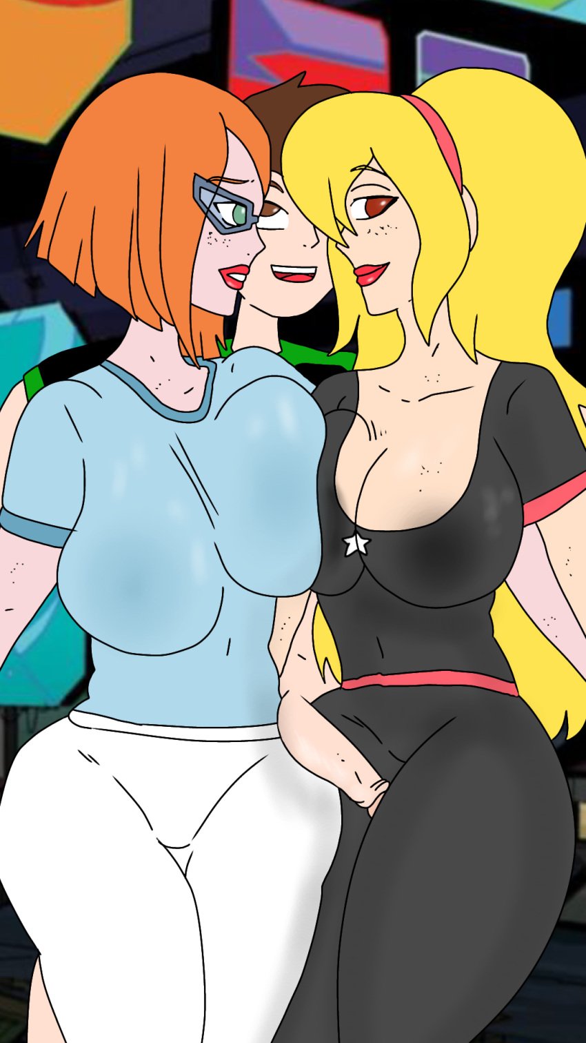 ben_10 ben_10_omniverse ben_tennyson ben_tennyson_(omniverse) big_breasts cartoon_network gwen_tennyson gwen_tennyson_(omniverse) lucy_mann