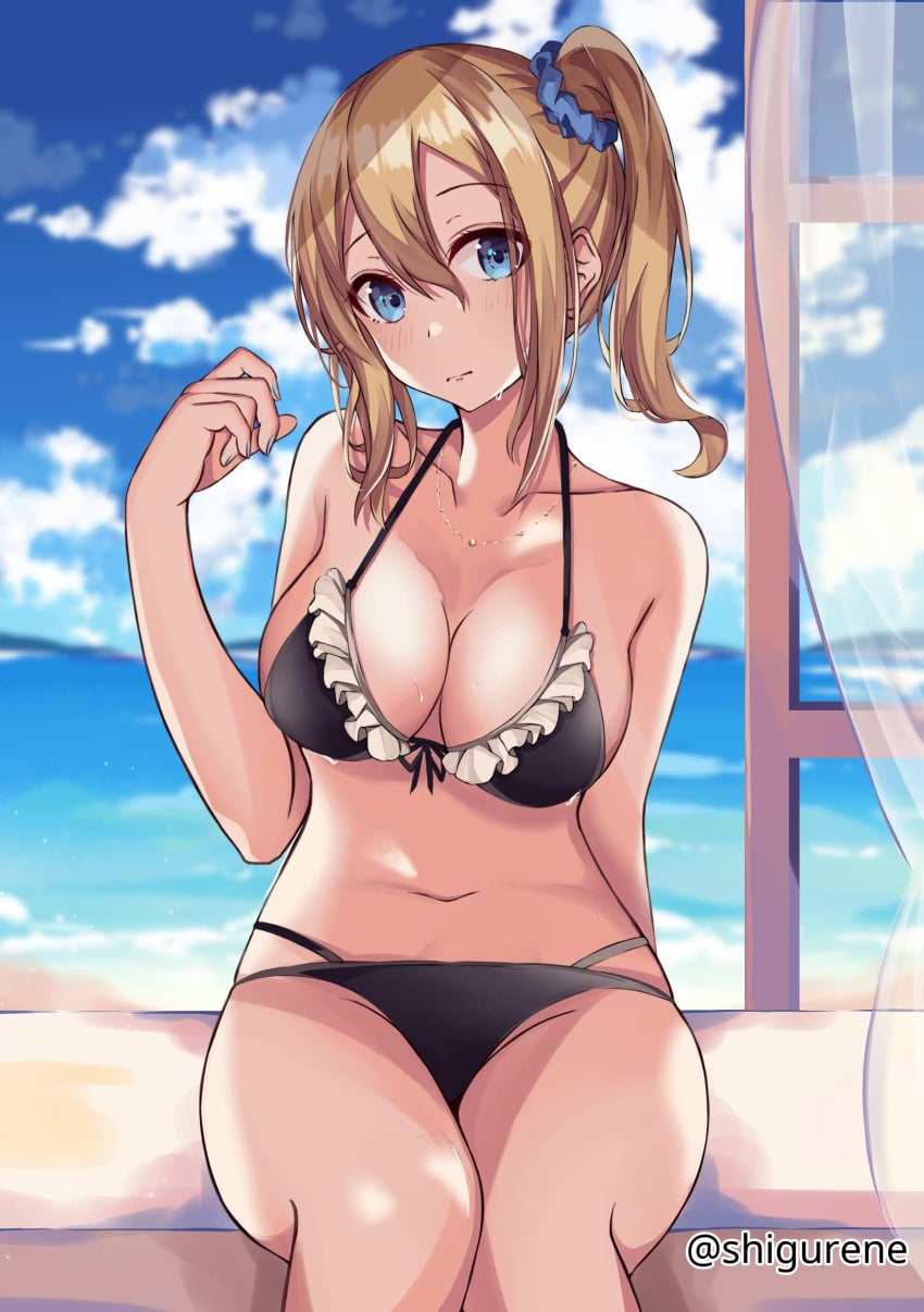 1girls 2d 2d_(artwork) 2d_artwork almost_naked almost_nude arm_behind_back bare_arms bare_belly bare_chest bare_hands bare_hips bare_knees bare_legs bare_midriff bare_navel bare_shoulders bare_skin bare_thighs beach belly belly_button big_breasts blonde-haired_female blonde_female blonde_hair blue-eyed_female blue_eyes blue_fingernails blue_nail_polish blue_nails blue_sky blurred_background blurry_background blush blush_face blushing_at_viewer blushing_female blushing_lines breasts busty busty_female busty_girl busty_teen cleavage clouds coast collarbone curvaceous curvaceous_body curvaceous_female curvaceous_figure curvaceous_hips curvaceous_teen curvy curvy_body curvy_female curvy_figure curvy_hips curvy_teen day daylight daytime digital digital_art digital_drawing digital_drawing_(artwork) digital_media digital_media_(artwork) drawing dripping_wet elbows exposed_arms exposed_belly exposed_chest exposed_hips exposed_legs exposed_midriff exposed_navel exposed_shoulders exposed_skin exposed_thighs eyebrows_visible_through_hair female female_focus female_only fingernails fingers full_body hair_between_eyes hand_behind_back hayasaka_ai head_tilt high_resolution high_school_student highres horizon hourglass_figure kaguya-sama_wa_kokurasetai_~tensai-tachi_no_renai_zunousen~ knees large_boobs large_breasts lean_figure legs legs_closed legs_together long_hair looking_at_viewer midriff mostly_nude nail_polish nails naked naked_female naked_woman narrow_waist navel nearly_nude nude nude_female nudity ocean outdoor outdoor_nudity outdoors outside ponytail posing posing_for_the_viewer posing_naked posing_nude practically_nude sand school_girl sea seaside shigurene shoulders side_ponytail sitting sky slender_body slender_waist slim_waist soaked solo teen_girl teenage_girl teenage_tits teenager thick_thighs thighs thighs_together tilted_head water wet wet_bikini wet_body wet_breasts wet_face wet_hair wet_skin wet_swimsuit wide_hips young_female young_woman